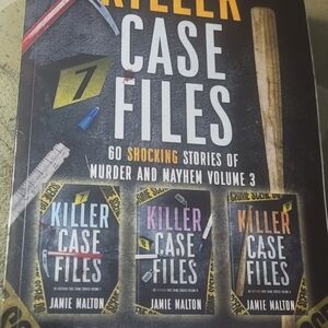 Black and Yellow True Crime Book Display